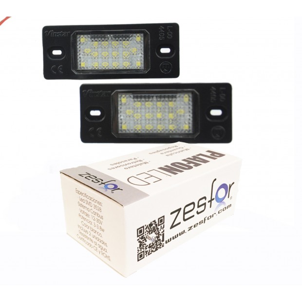 Zesfor Luces de matrícula LED para Audi TT Coupé y Cabrio (2006-2014)