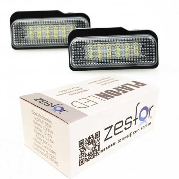 Zesfor Luces de matrícula LED para Mercedes SLK R171 (2004-2011)