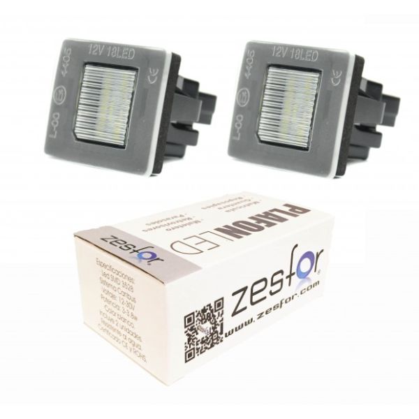 Zesfor Luces de matrícula LED para Mercedes SLK R172 (2011-actualidad)