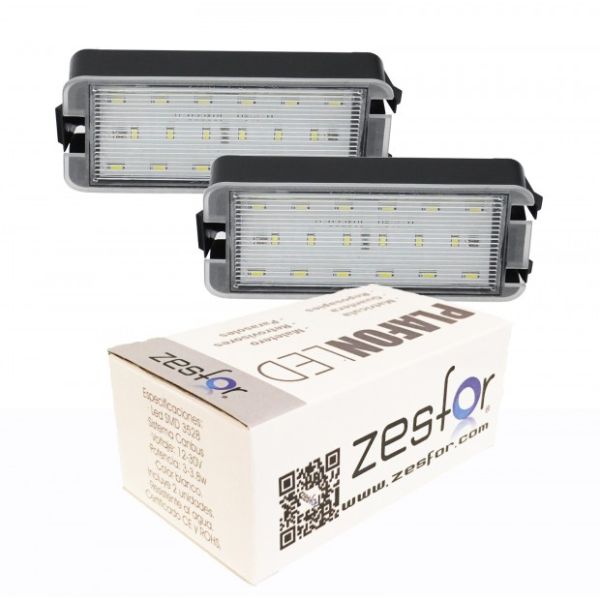 Zesfor Luces de matrícula LED para Seat Ibiza 99-09