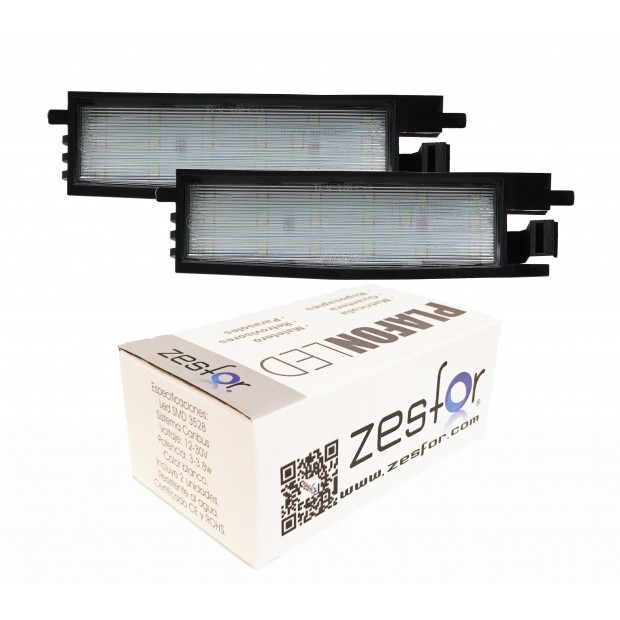 Zesfor Luces de matrícula LED para Toyota RAV4 III (05-12)