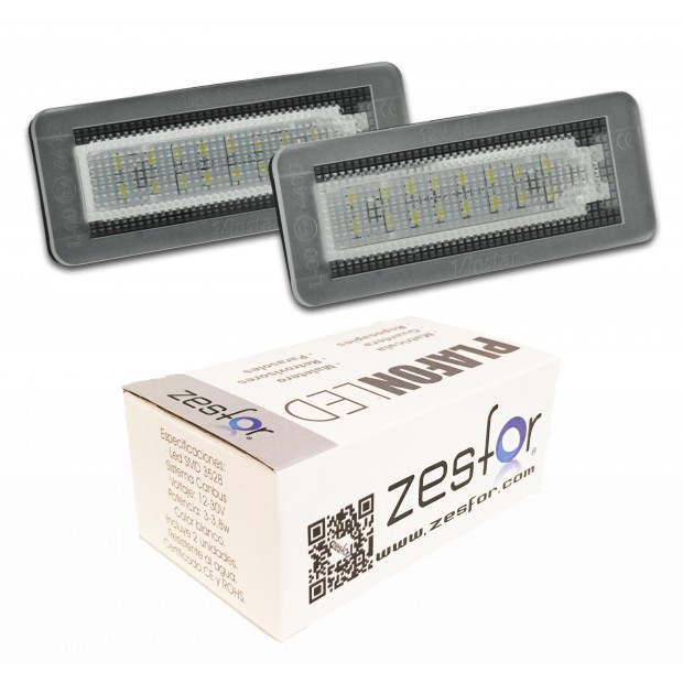 Zesfor Luces de matrícula LED para Smart Fortwo W451