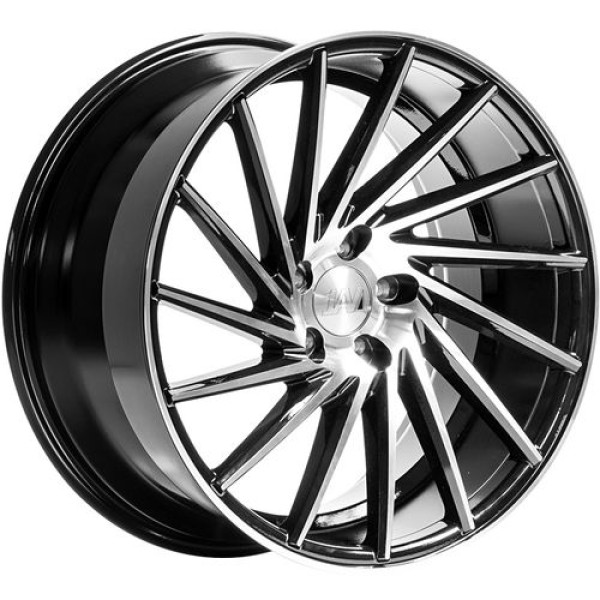 Llanta 1AV ZX1 Black & Polished 8.5x20" 5x118 ET40 CB72.6