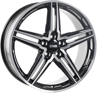 Llanta CMS C29 Gloss Black / Polished 8.0×18" 5×112 ET45 CB57.1