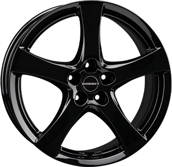 Llanta Borbet F Gloss Black 6.0×15" 4×100 ET35 CB64