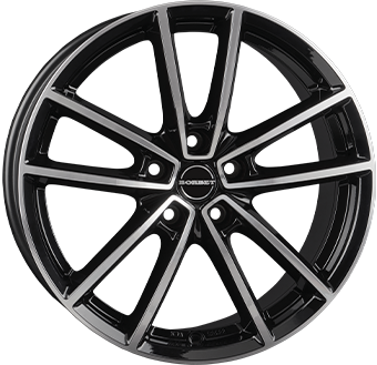 Llanta Borbet W Gloss Black / Polished 8.5×21" 5×112 ET35 CB66.6