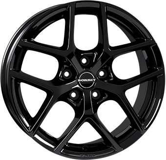 Llanta Borbet Y Gloss Black 6.5×16" 5×100 ET38 CB57.1