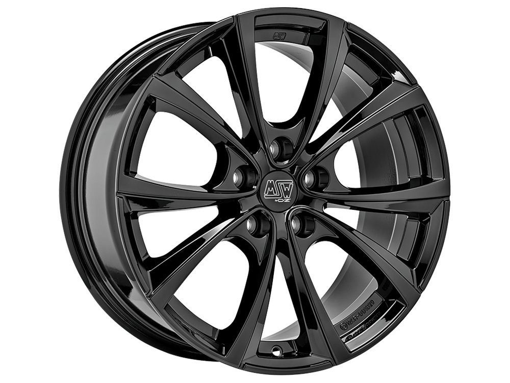 Llanta MSW 27T Gloss Black 8.5x18" 5x114.3 ET40 CB64.12