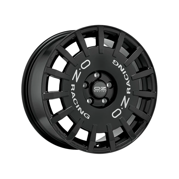 Llanta OZ Racing RALLY RACING Gloss Black Silver Lettering 7.0x17" 4x100 ET30 CB68
