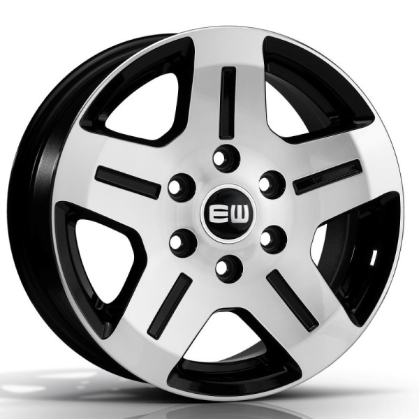 Llanta Elite Wheels EJ06 Black 7.0x16" 5x130 ET55 CB89.1