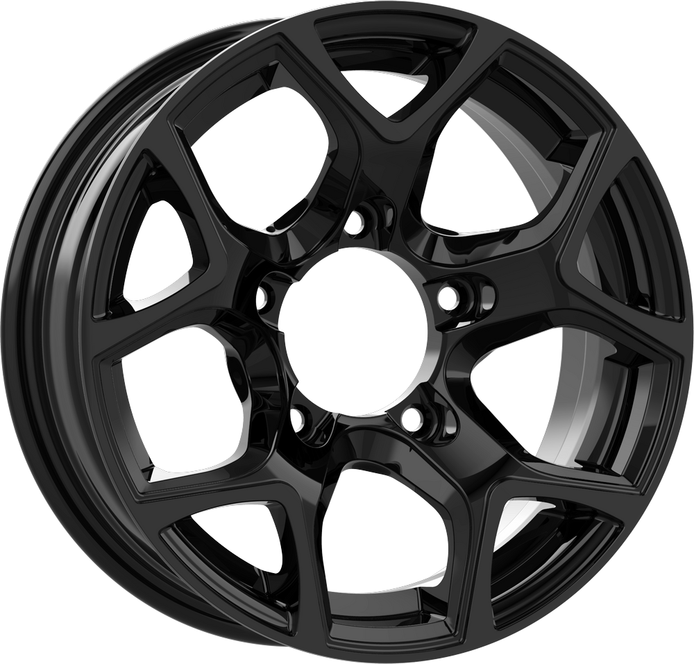 Llanta GMP SJ15 Glossy Black 5.5x15" 5x139.7 ET5 CB108.1