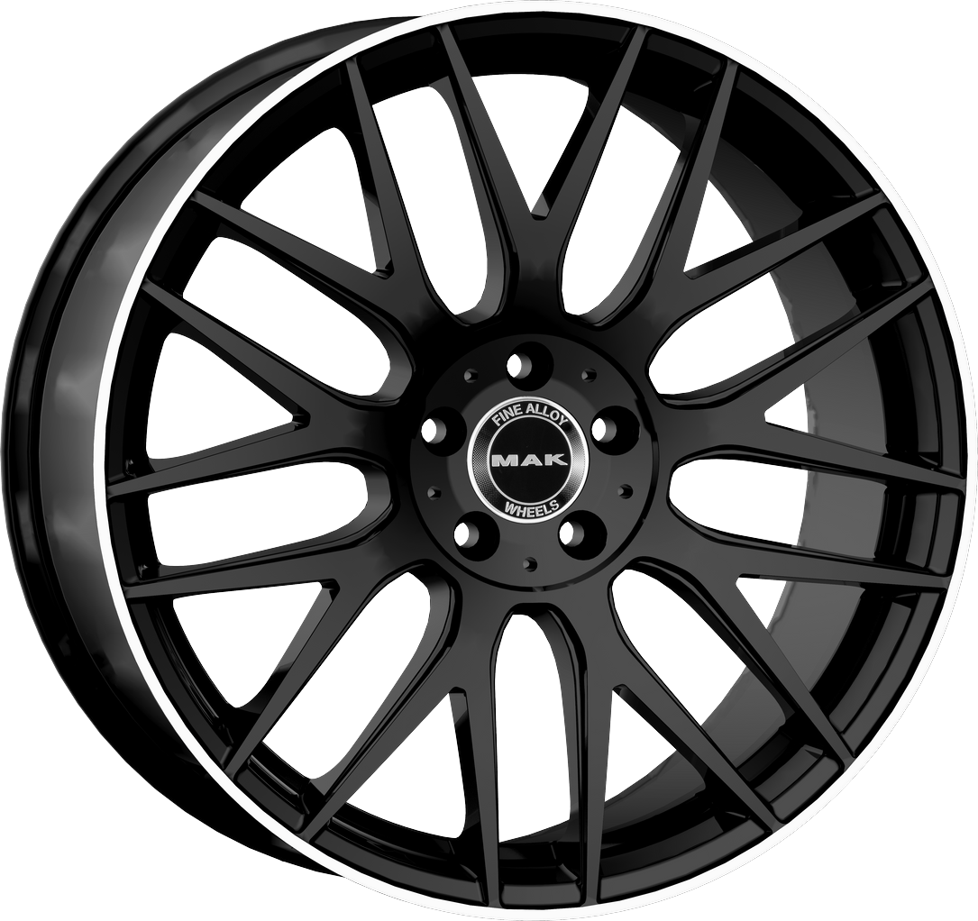 Llanta MAK ARROW-D Gloss Black Mirror Ring 11.0×21" 5×112 ET38 CB66.6