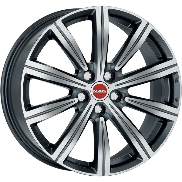 Llanta Mak BIRMINGHAM Gun Metallic Mirror Face 8.5x20" 5x120 ET43 CB64.1