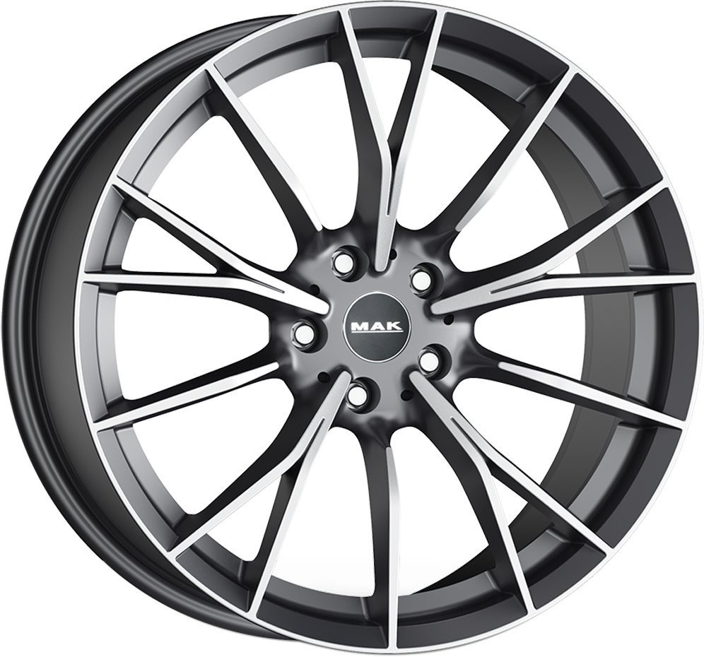 Llanta Mak FABRIK Gun Metallic Mirror Face 8.0x19" 5x112 ET47 CB66.6