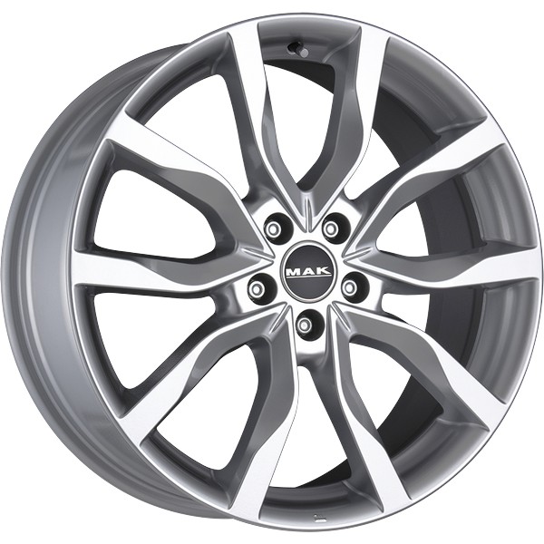 Llanta MAK HIGHLANDS Silver 7.0x17" 5x120 ET41 CB67.1