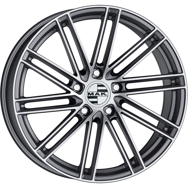 Llanta Mak LEIPZIG Gun Metallic Mirror Face 9.5x21" 5x130 ET60 CB71.6