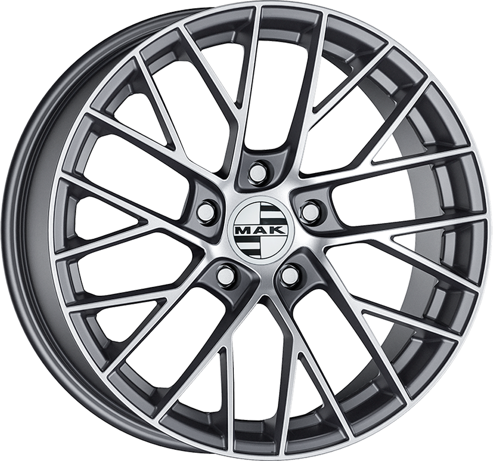 Llanta Mak MONACO Gun Metallic Mirror Face 8.5x19" 5x112 ET39 CB66.45
