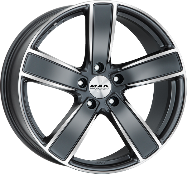Llanta MAK TURISMO-D-FF Gun Metallic Mirror Face 10.5×20" 5×130 ET64 CB71.6