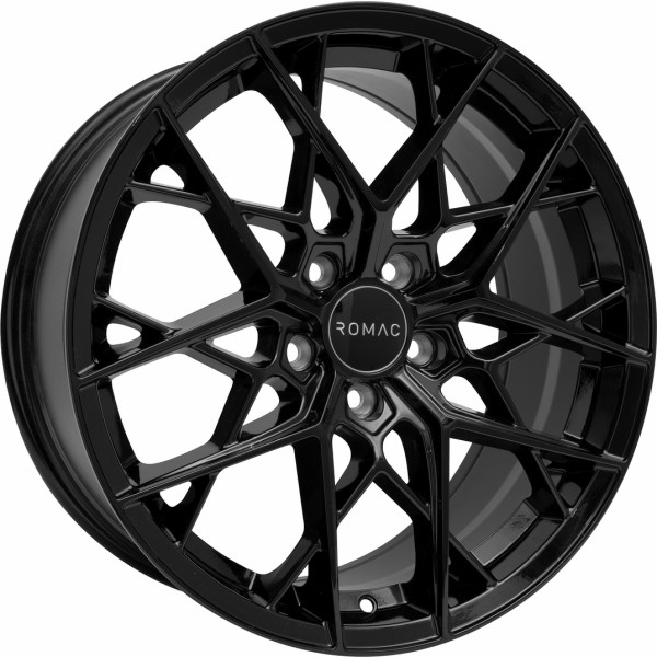 Llanta ROMAC VORTEX Gloss Black 8.0x18" 5x112 ET45 CB73.1