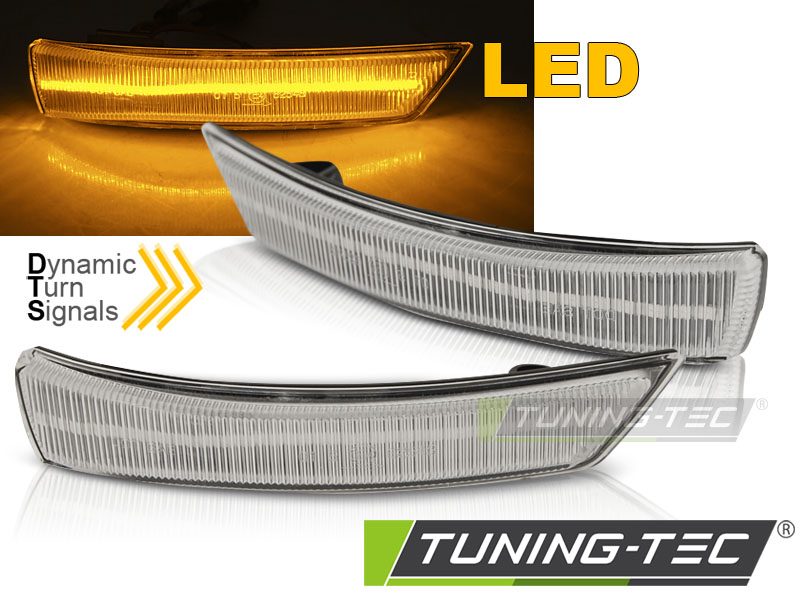 Ford Focus Mk2 Mk3 08-17/ Mondeo Mk4 10-14 Seq Led Blanco