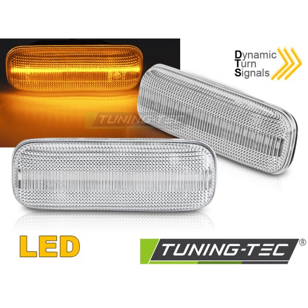 Dirección Lateral Seq Led Blanco Compatible Con Mercedes Ml W163 98-05
