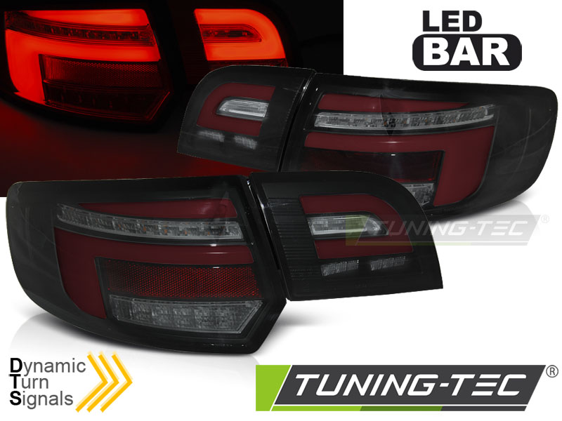 Barra Led Luces Traseras Rojas Negro Seq Para Audi A3 8p 5d 03-08