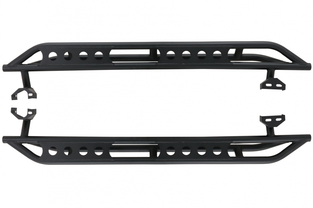 KiTT Estribos Escalones Laterales Nerf Bars aptos para Jeep Wrangler JL (2018-Up) 4 Puertas Hierro