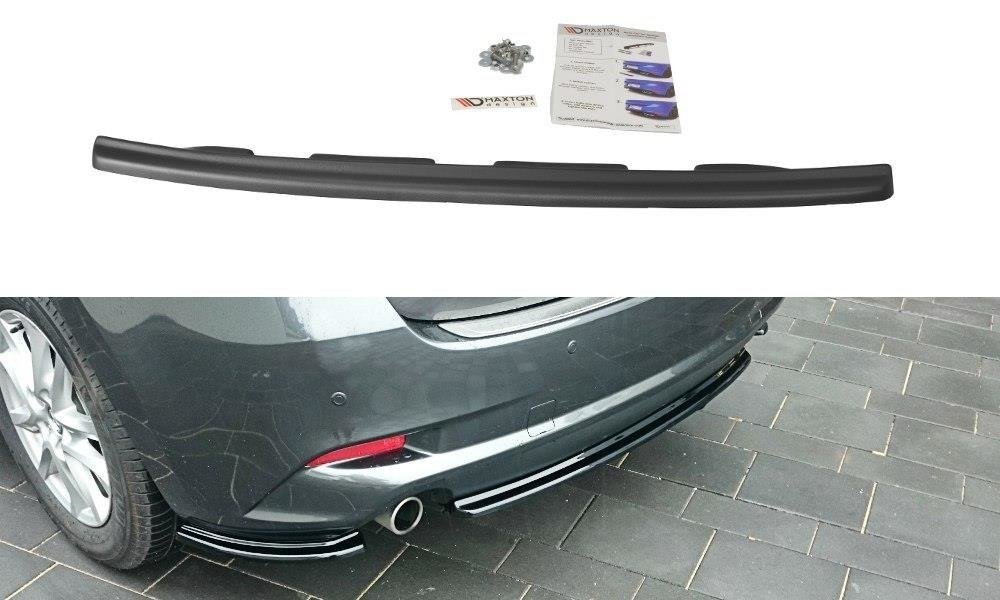 Maxton Central Rear Splitter Mazda 3 Bm (Mk3) Facelift (without Vertical Bars)