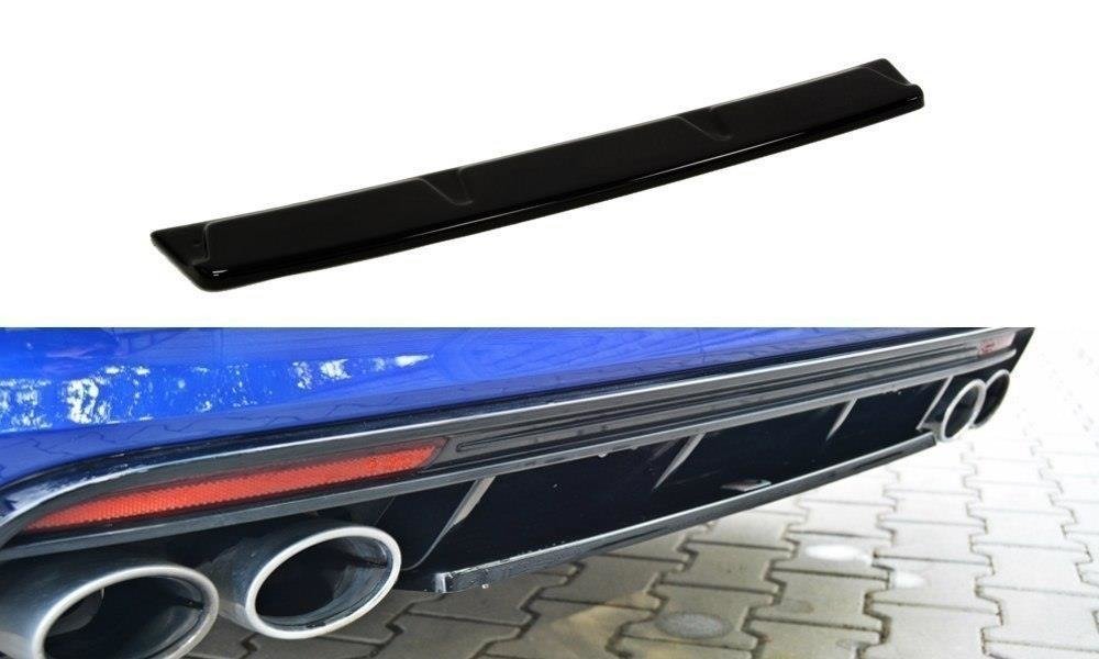 Maxton Central Rear Splitter Vw Golf Mk7 R Estate (without A Vertical Bar)