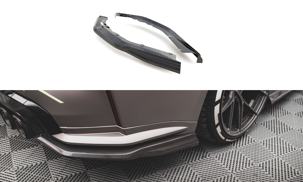 Maxton Carbon Fiber Rear Side Splitters Bmw M4 G82