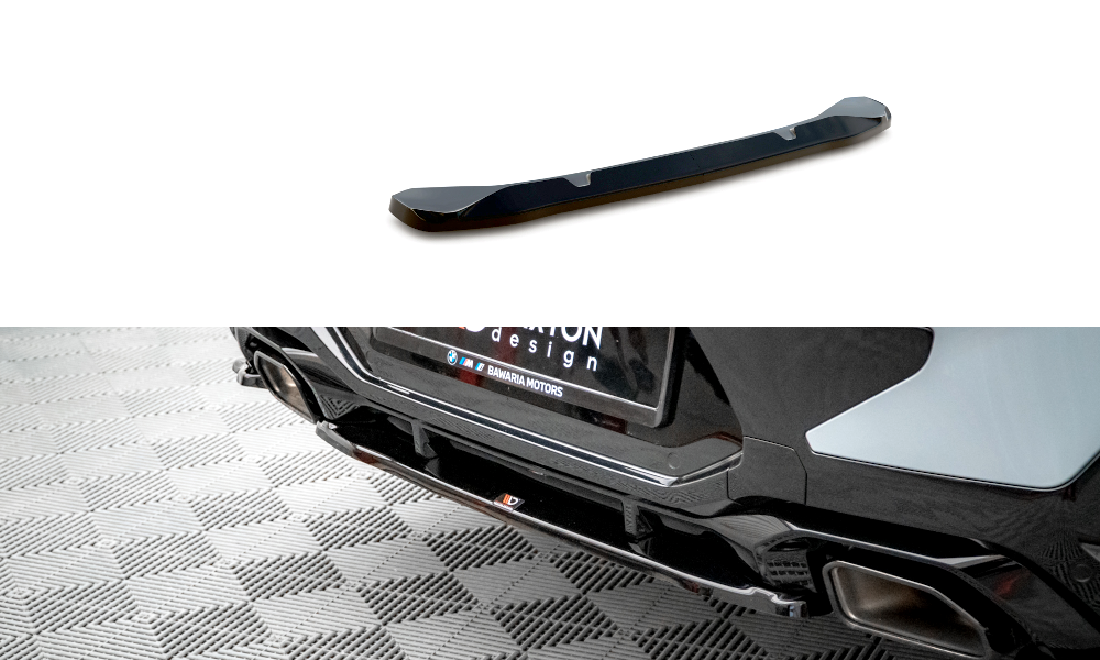 Maxton Central Rear Splitter For Bmw X4 M-Pack G02 Facelift