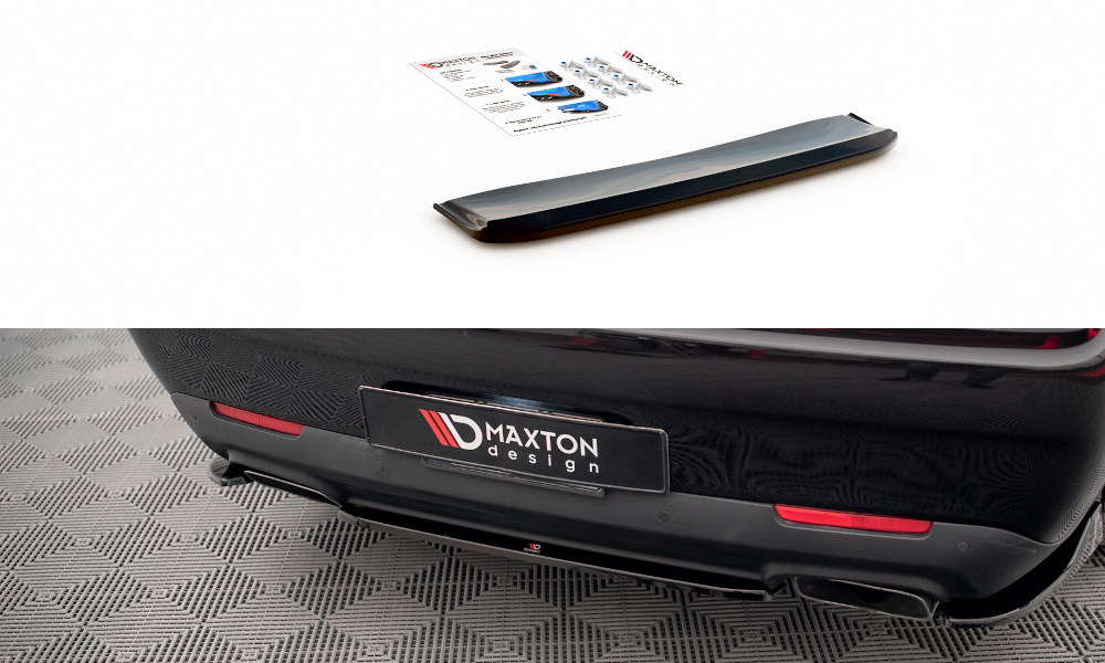 Maxton Central Rear Splitter For Dodge Challenger Rt Mk3 Facelift