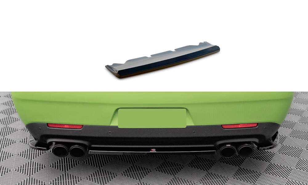 Maxton Central Rear Splitter For Dodge Challenger Srt Hellcat Widebody Mk3