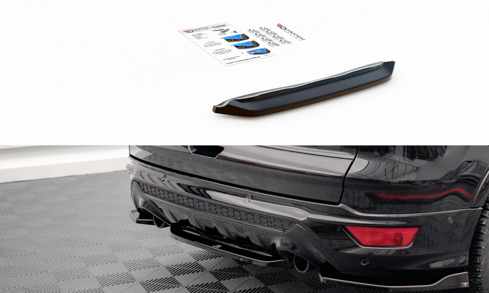 Maxton Central Rear Splitter For Ford Escape St-Line Mk3