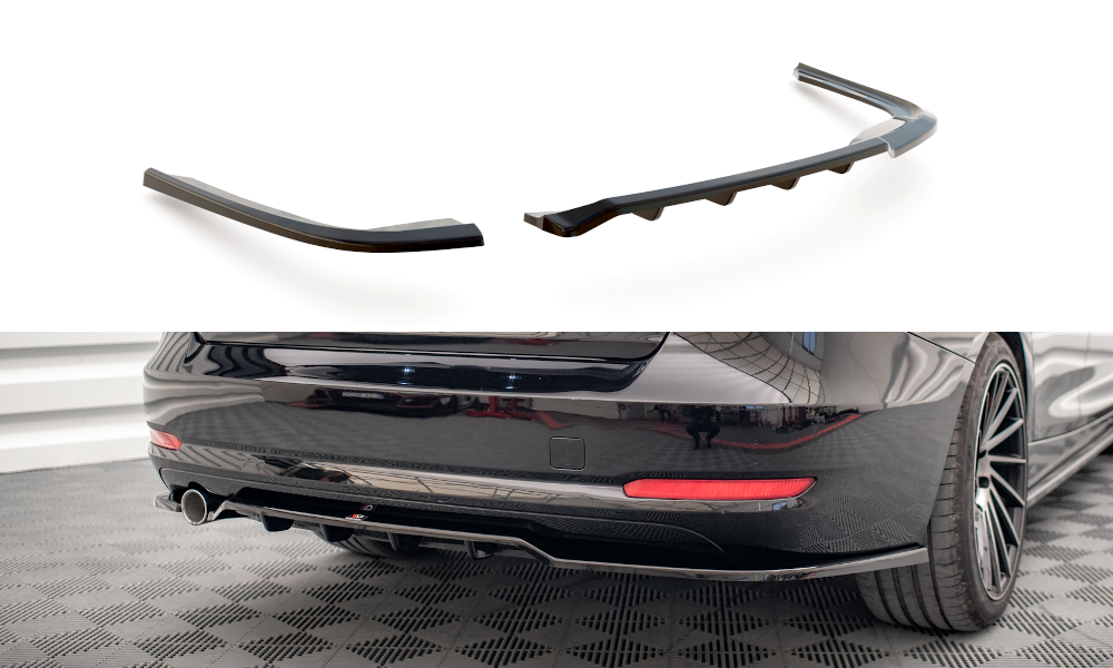 Maxton Central Rear Splitter (with Vertical Bars) Bmw 3 Gt F34