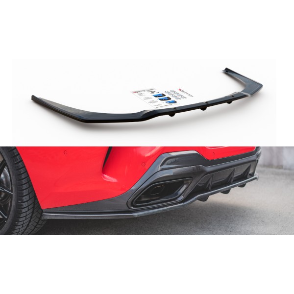 Maxton Central Rear Splitter (with Vertical Bars) Bmw 8 Coupe M-Pack G15