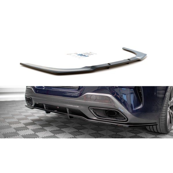 Maxton Central Rear Splitter (with Vertical Bars) Bmw 8 Gran Coupe M-Pack G16