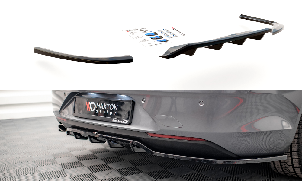 Maxton Central Rear Splitter (with Vertical Bars) Opel Insignia Mk2