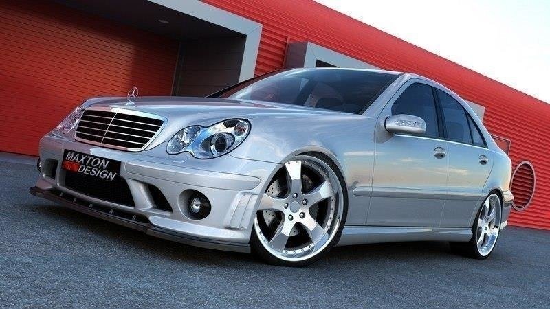 Maxton Front Splitter (FOR Me-C-203-Amg204-F1 Bumper)