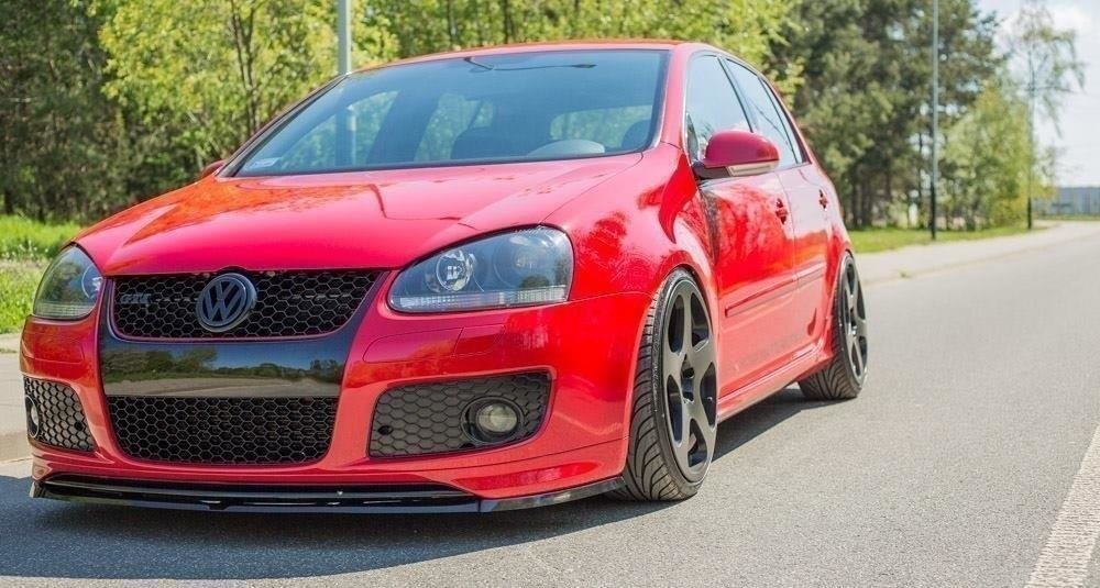 Maxton Front Splitter Vw Golf V Gti (FOR Gti 30th Front Bumper Spoiler)