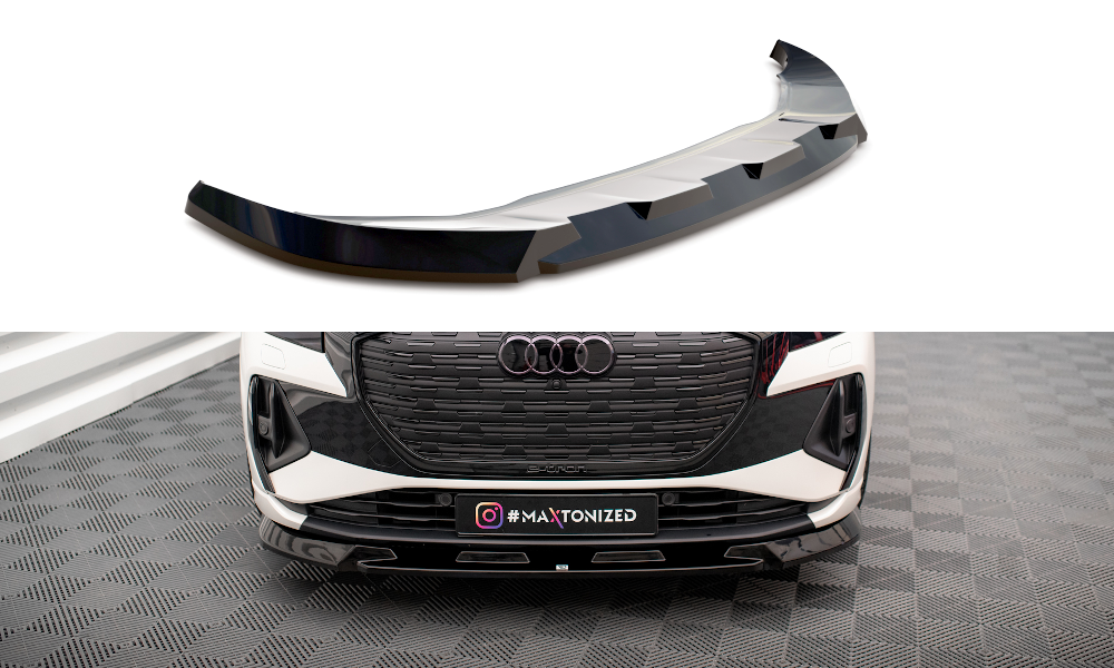 Maxton Front Splitter V.1 Audi Q4 E-Tron Sportback Mk1