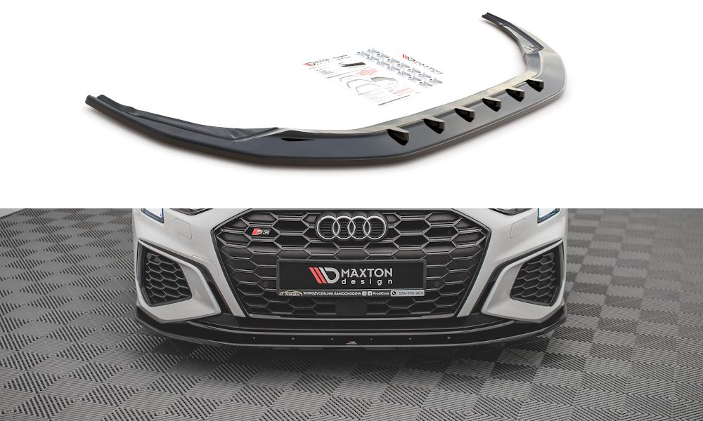 Maxton Front Splitter V.1 Audi S3 / A3 S-Line 8y
