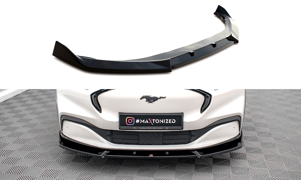 Maxton Front Splitter V.1 Ford Mustang Mach-E Mk1