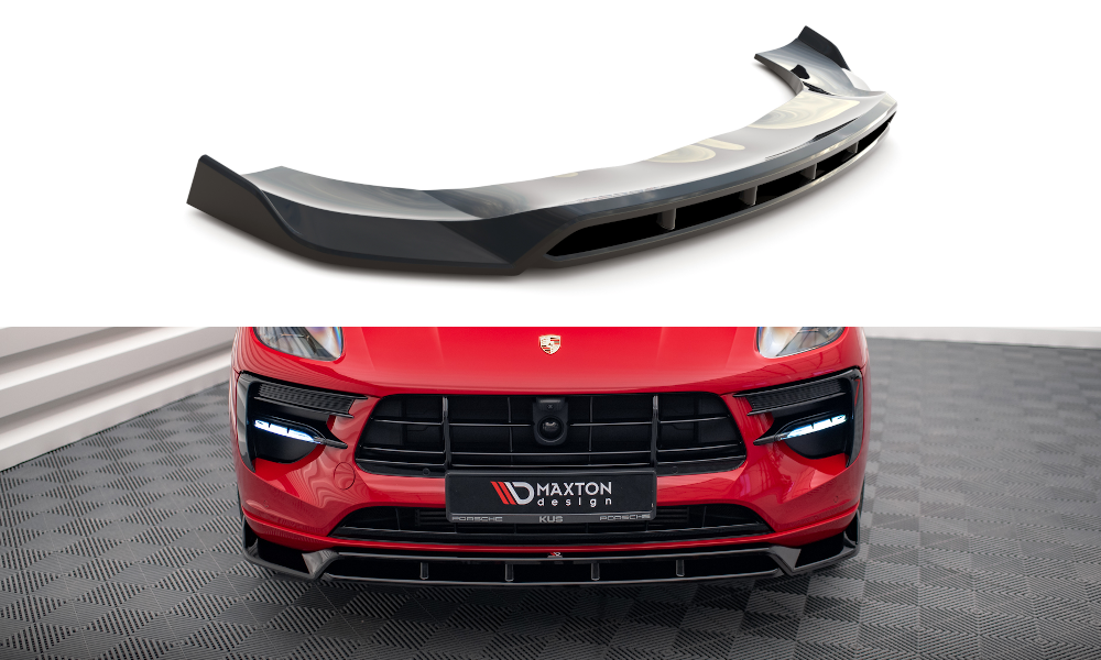 Maxton Front Splitter V.2 Porsche Macan Mk1 Facelift