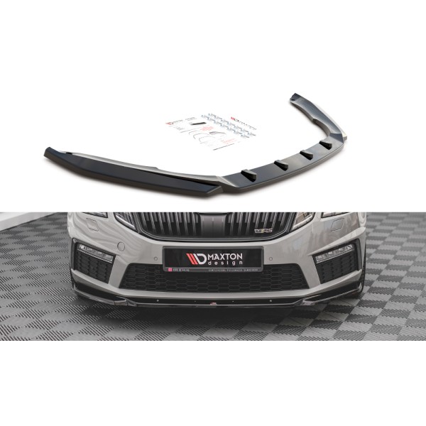 Maxton Front Splitter V.3 Skoda Octavia Rs Mk3 Facelift
