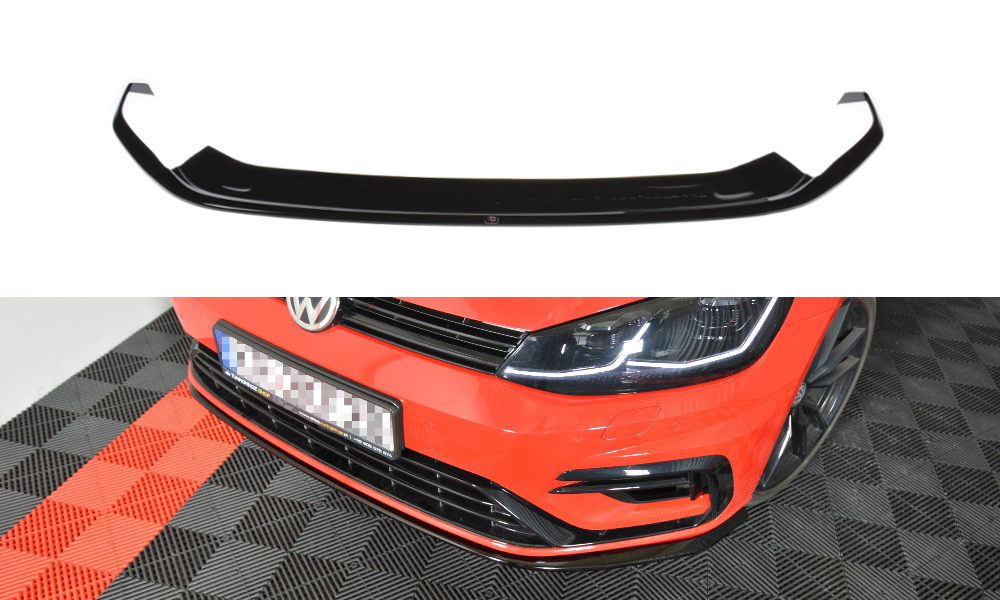 Maxton Front Splitter V.7 Vw Golf 7 R / R-Line Facelift