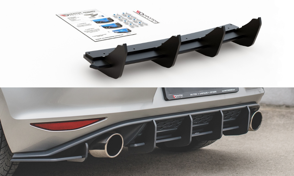 Maxton Racing Durability Rear Diffuser V.1 Vw Golf 7 Gti