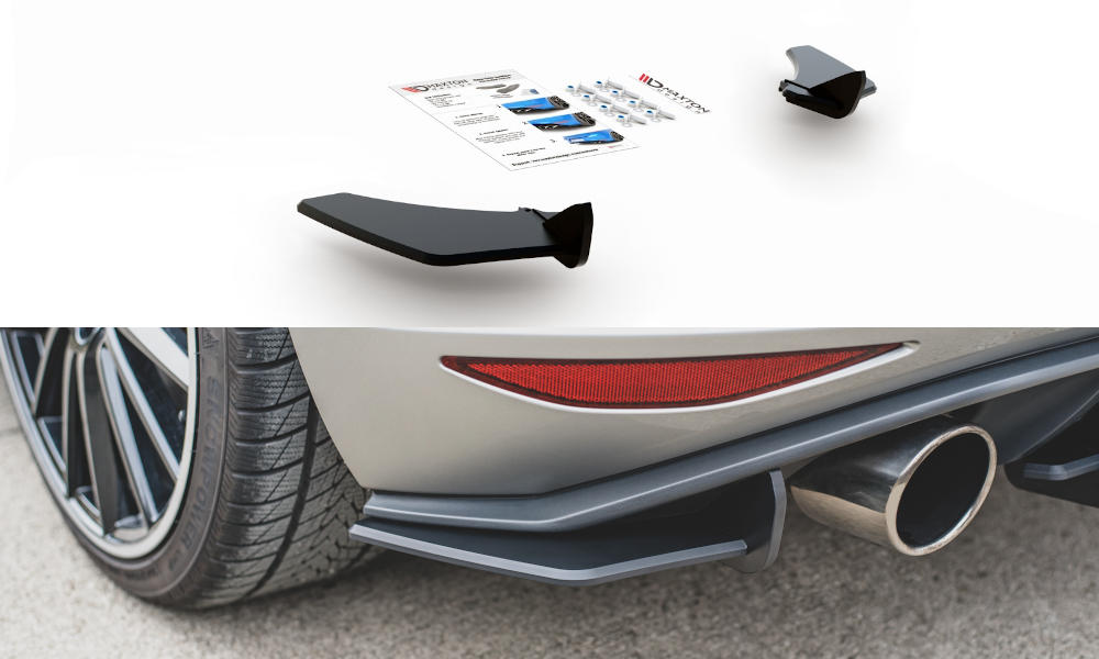 Maxton Racing Durability Rear Side Splitters V.1 Vw Golf 7 Gti