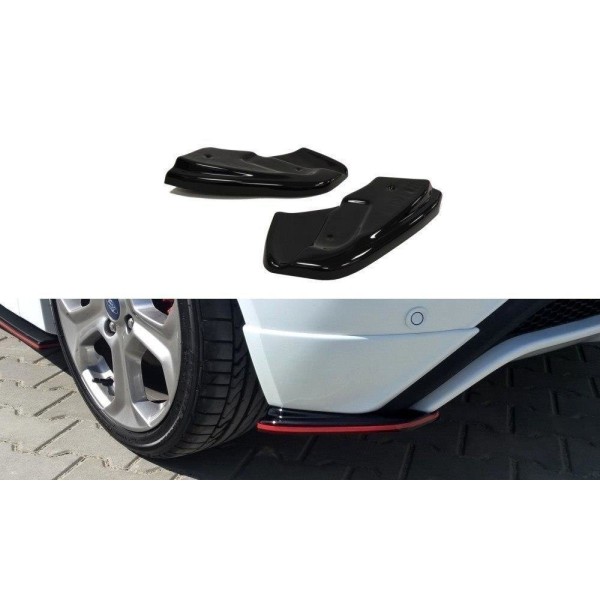Maxton Rear Side Splitters Ford Fiesta St / St-Line / Zetec S Mk7 Fl