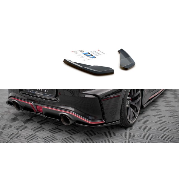 Maxton Rear Side Splitters Nissan 370z Nismo Facelift